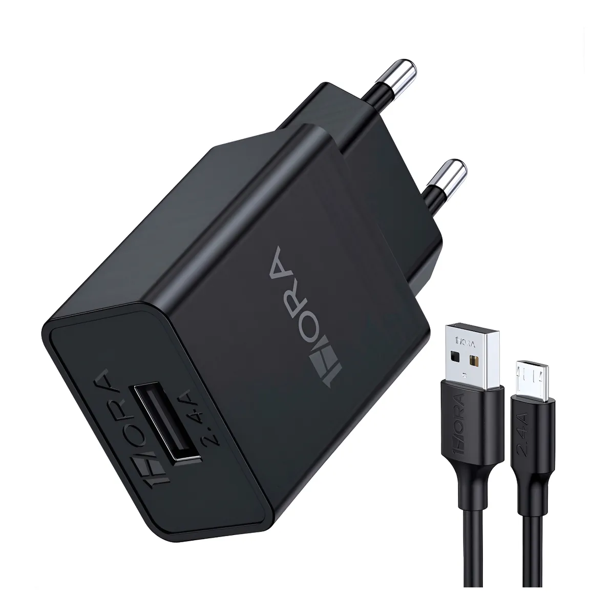 CARREGADOR V8 2.4A 12W GAR-124-EU