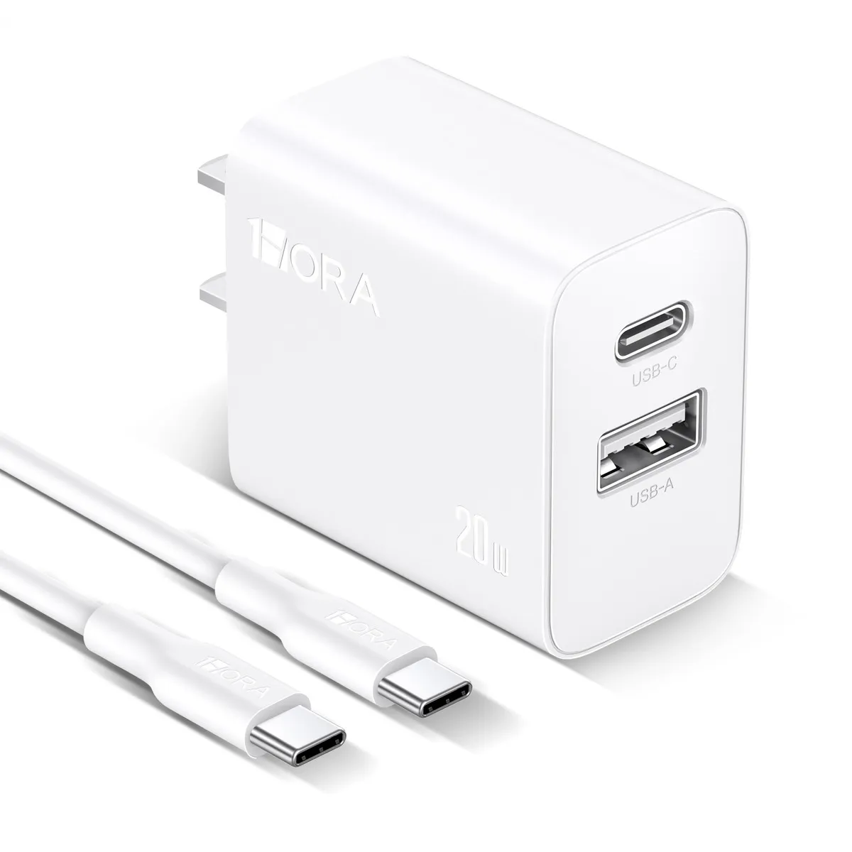 CARREGADOR TYPE C PD / USB  20W GAR-162-EU