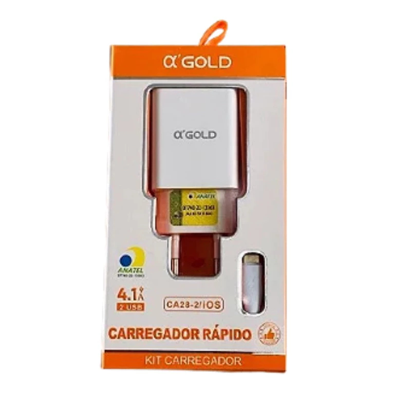 CARREGADOR IPHONE 2 USB 4.1A CA28-2